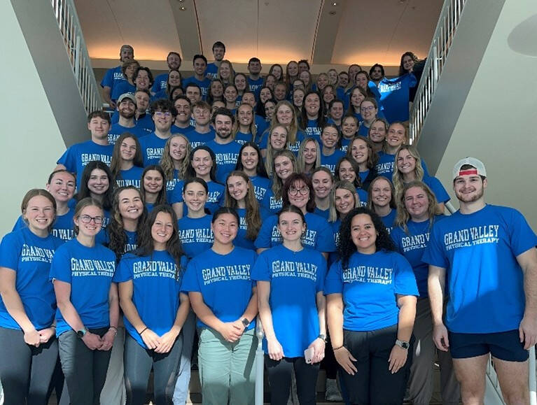 PT Students assembled for PT Day of Service